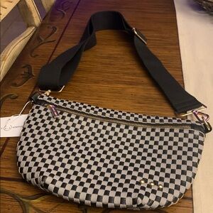 Stylish Black and White Crossbody Bag